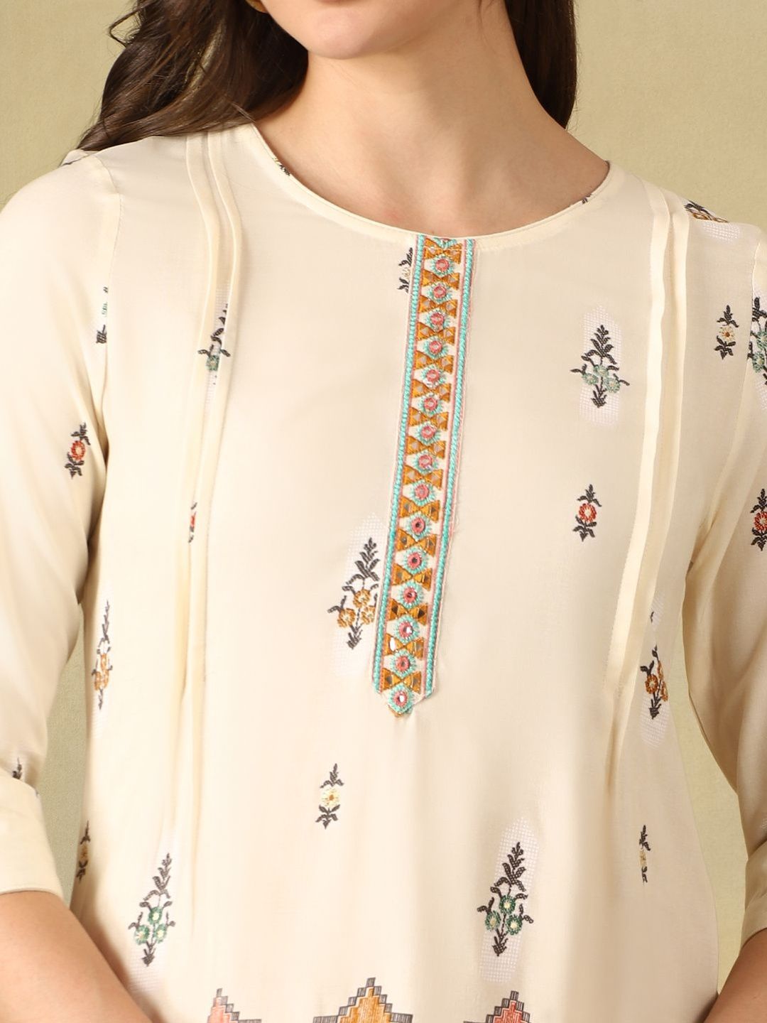 Mamicha Cotton Printed Tunic with Palazzos