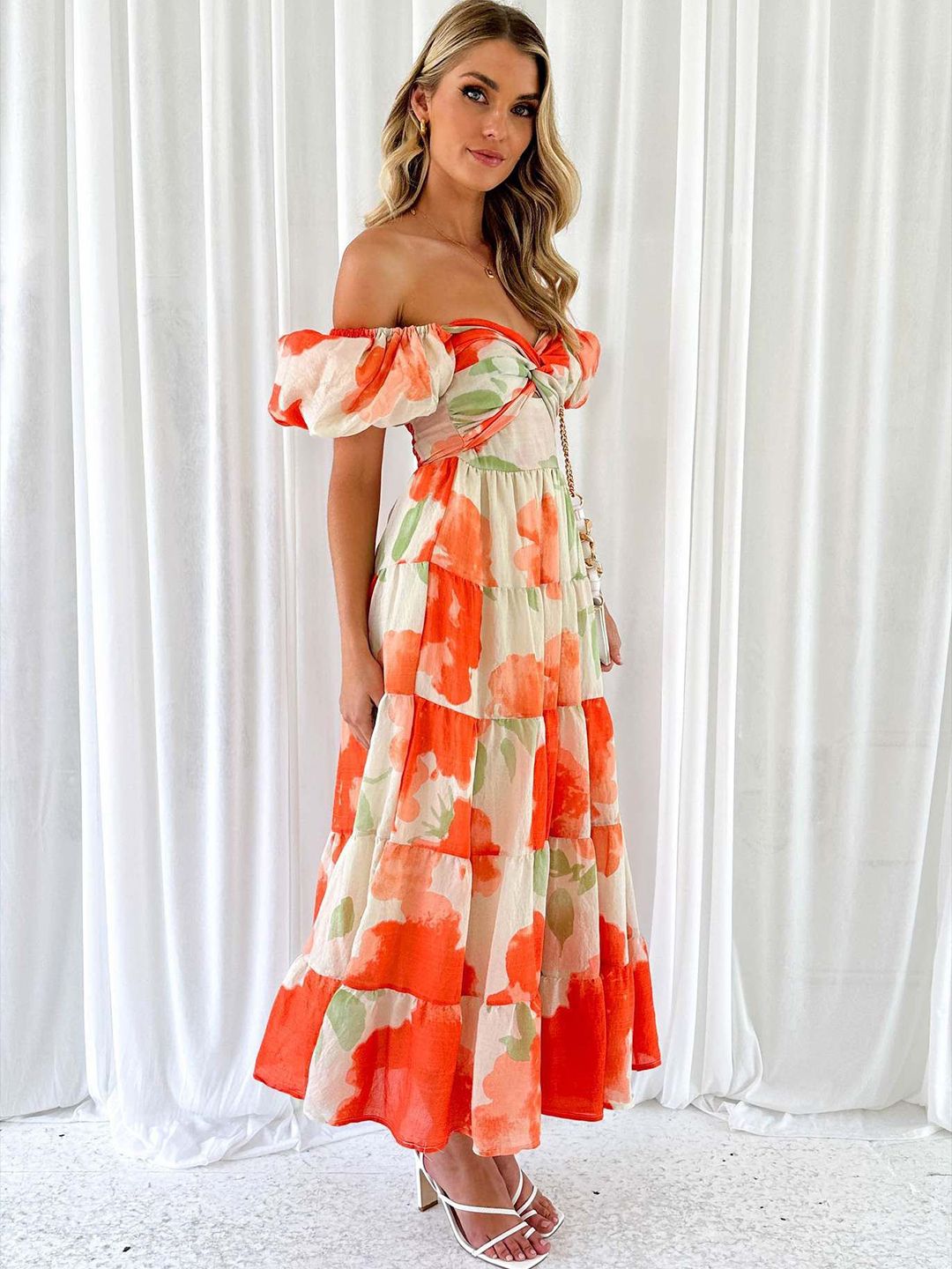 all about you Floral Print Maxi Dress