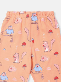 Nauti Nati Infants Pack of 2 Cotton Printed Track Pants