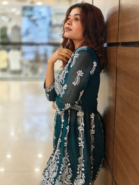 KALINI Women Ethnic Motifs Embroidered Chikankari Kurti