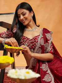 kasee Saree Labuci Bersulam Berhias
