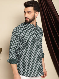 Anouk Ethnic Motifs Printed Thread Work Short Kurta