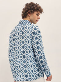 THE BEAR HOUSE Men Spread Collar Abstract Printed Relaxed Fit Casual Shirt