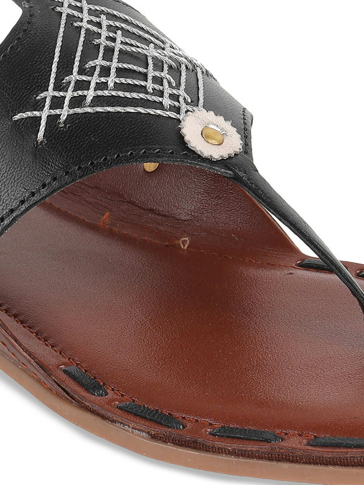 Mochi Leather Wedge with Buckles