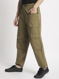 Bene Kleed Men Cotton Relaxed Loose Fit Cargos Parachute Trousers