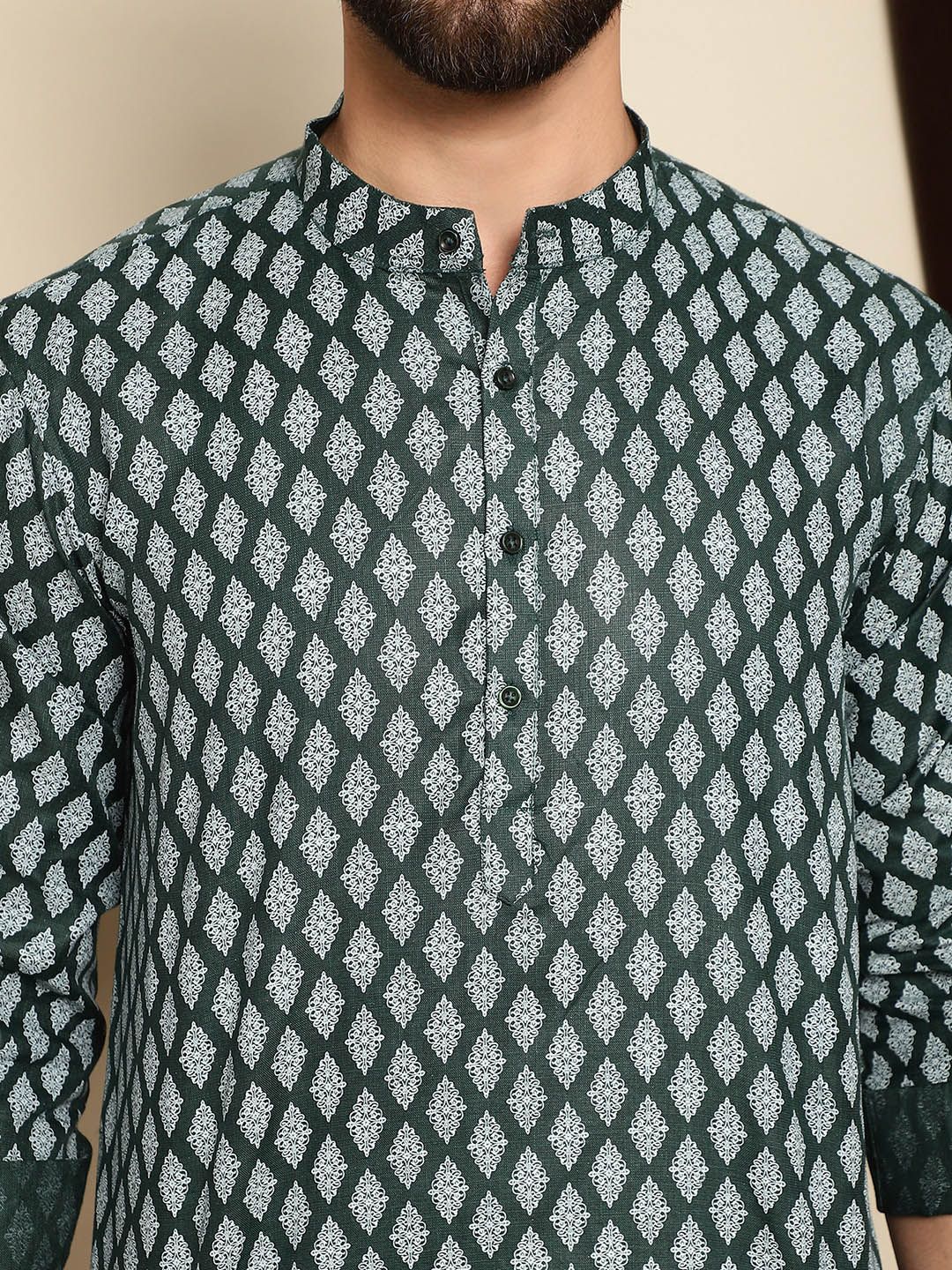 Anouk Ethnic Motifs Printed Thread Work Short Kurta