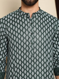 Anouk Ethnic Motifs Printed Thread Work Short Kurta