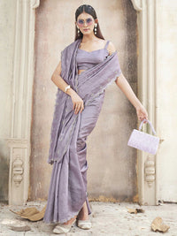 Tikhi Imli Ethnic Motifs Mirror Work Saree
