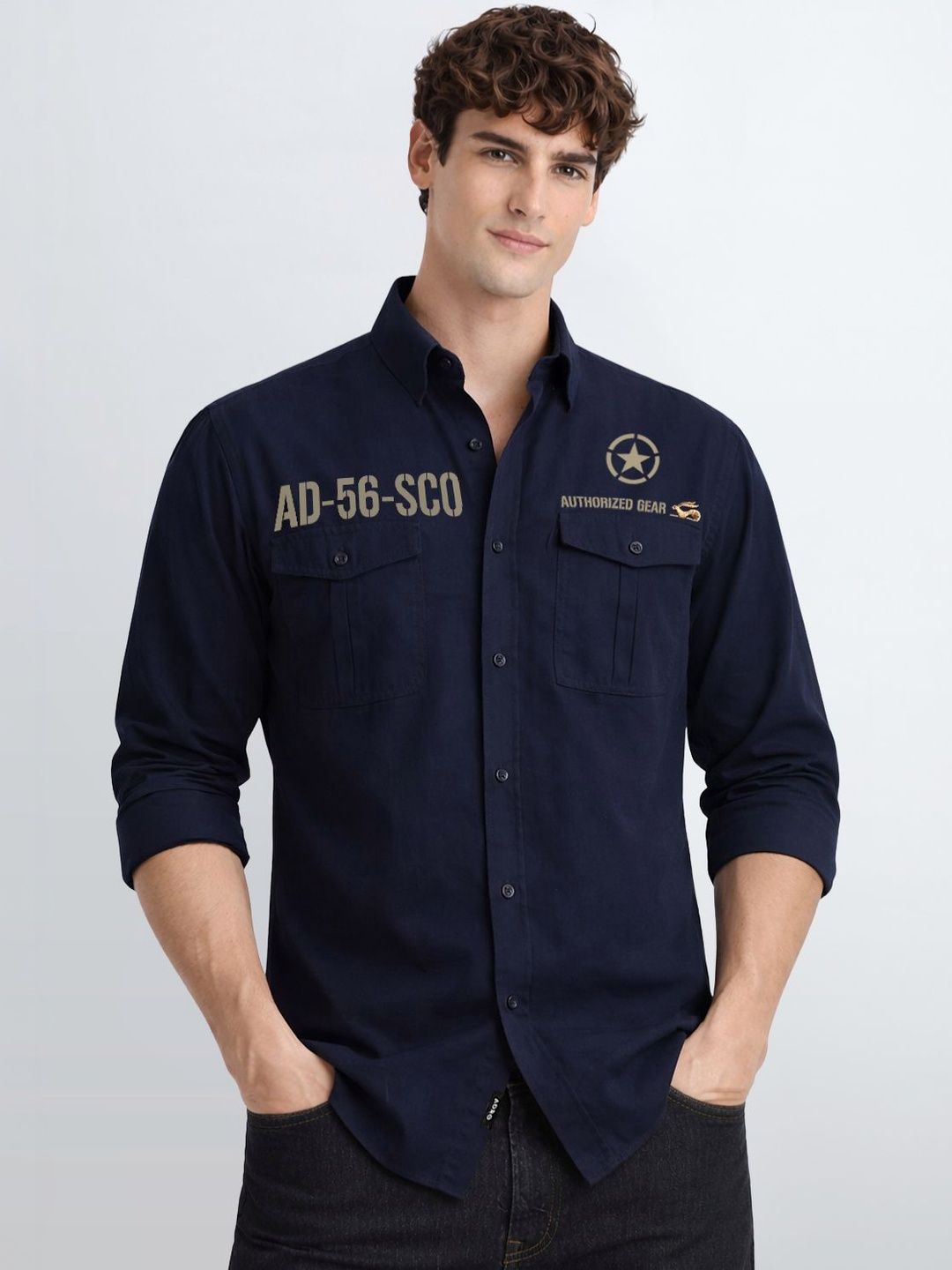 ADRO Men Standard Printed Casual Shirt