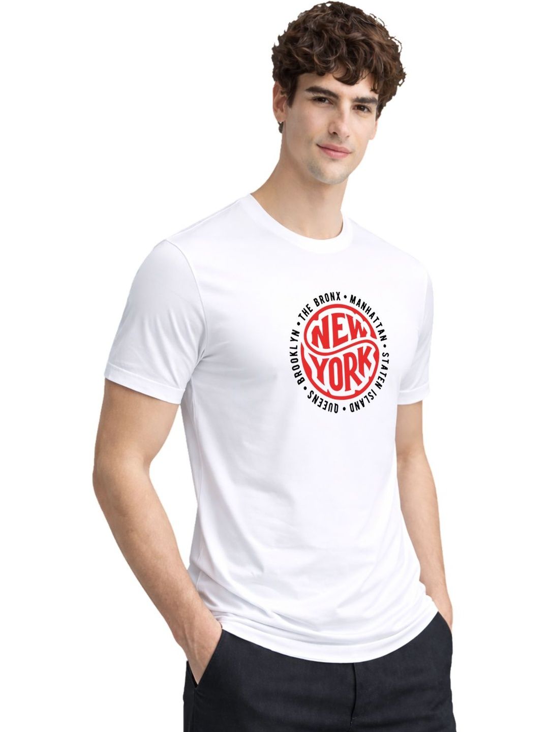 ADRO Men Typography Printed T-shirt