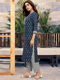 KALINI Floral Printed Kurta with Trouser & Dupatta