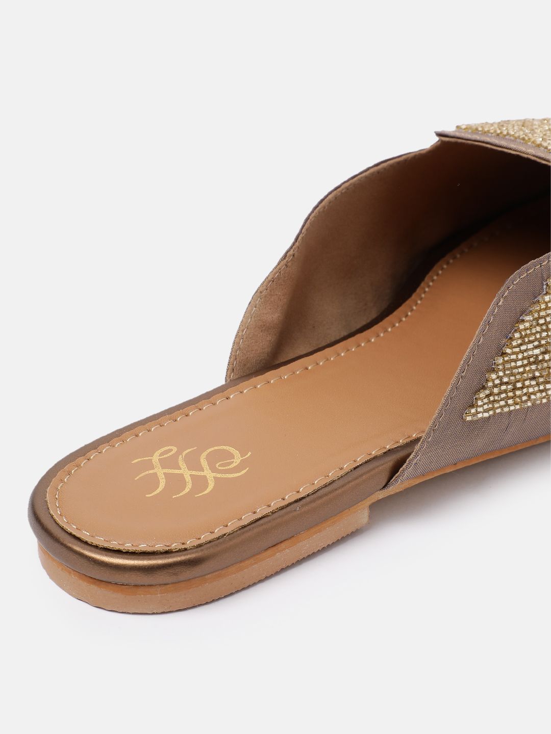 House of Pataudi Embellished Mules