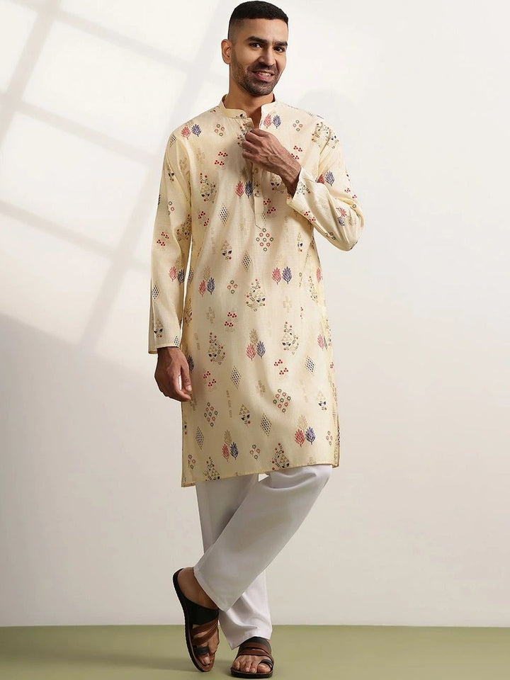 Anouk Men Ethnic Motifs Printed Regular Kurta with Trousers