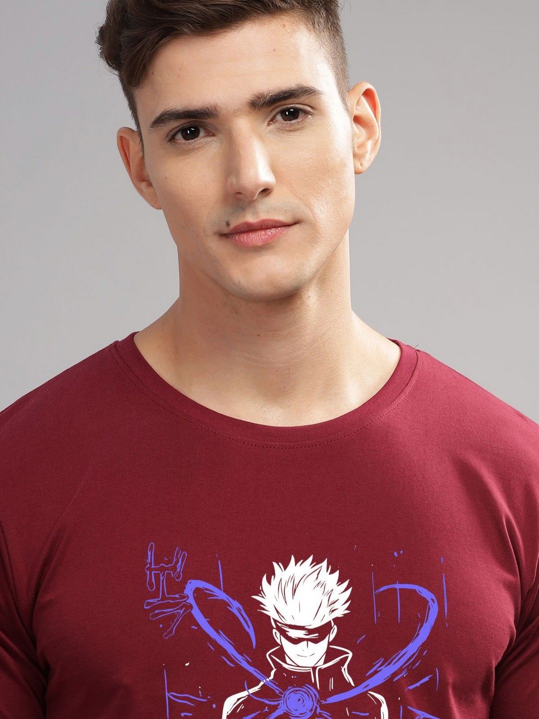 ADRO Men Typography Printed Round Neck Cotton Tshirt