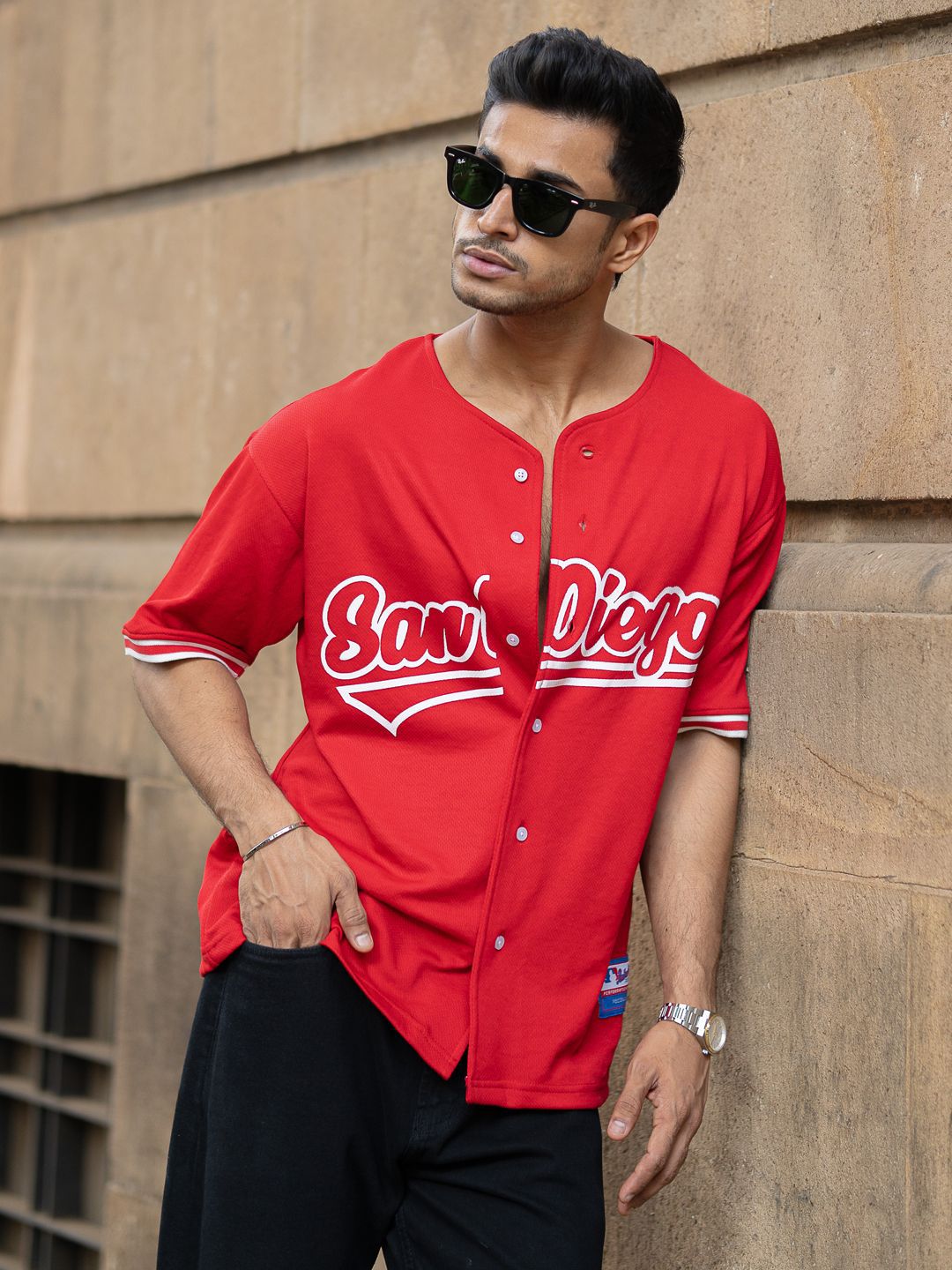 Powerlook Men Typography Printed Oversized Shirt