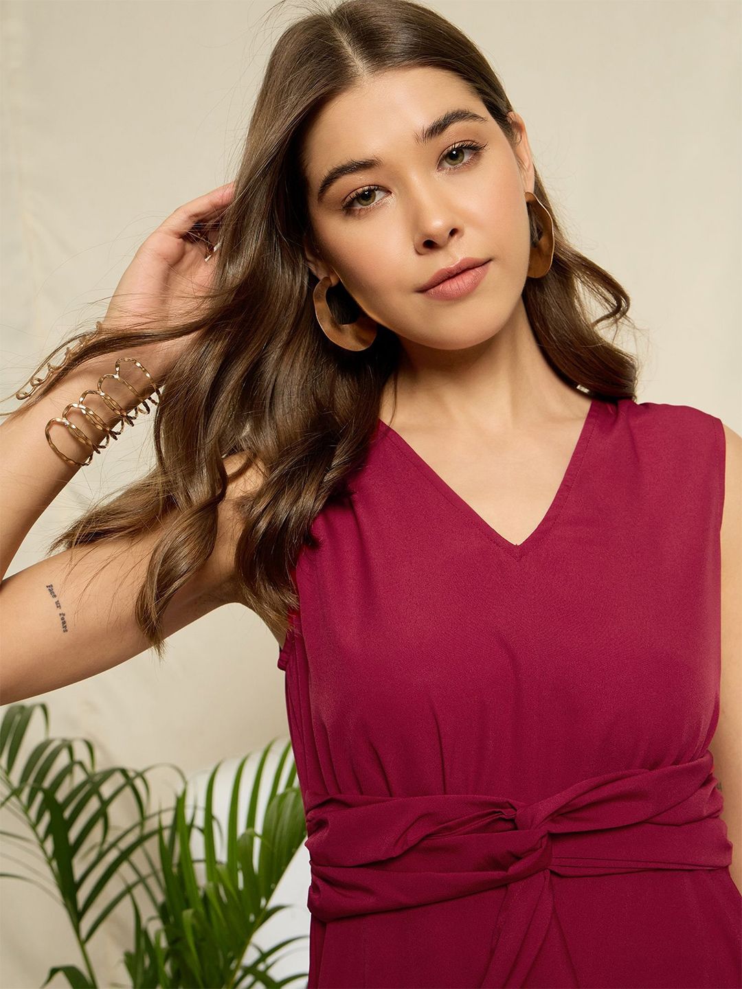 Berrylush Ruffled A-Line Maxi Dress