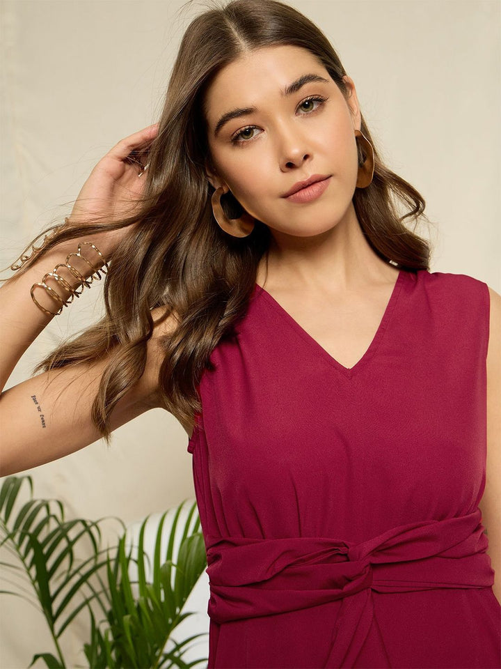 Berrylush Ruffled A-Line Maxi Dress