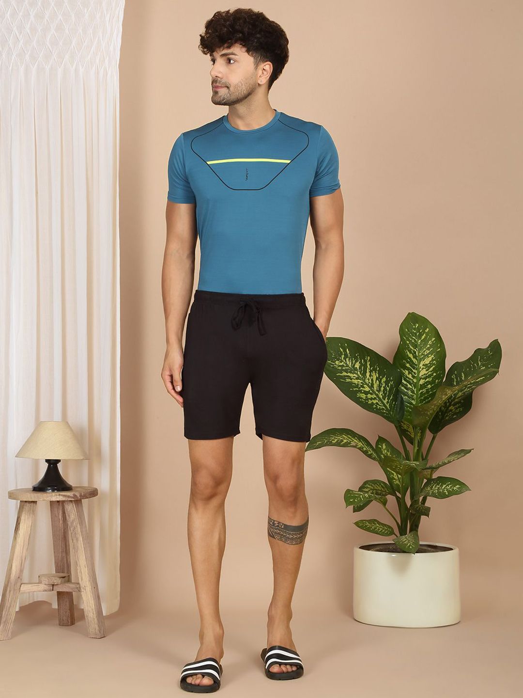 Sweet Dreams Men Mid-Rise Lounge Shorts