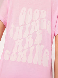 DressBerry Trend Artistry Typography T-shirt
