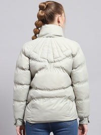 Monte Carlo Women Mock Collar Solid Casual Puffer Jacket