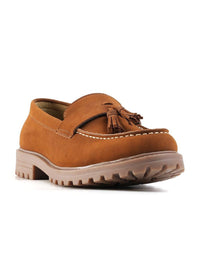 MONKSTORY Cosmopolitan Rugged Tassel Loafers - Tan