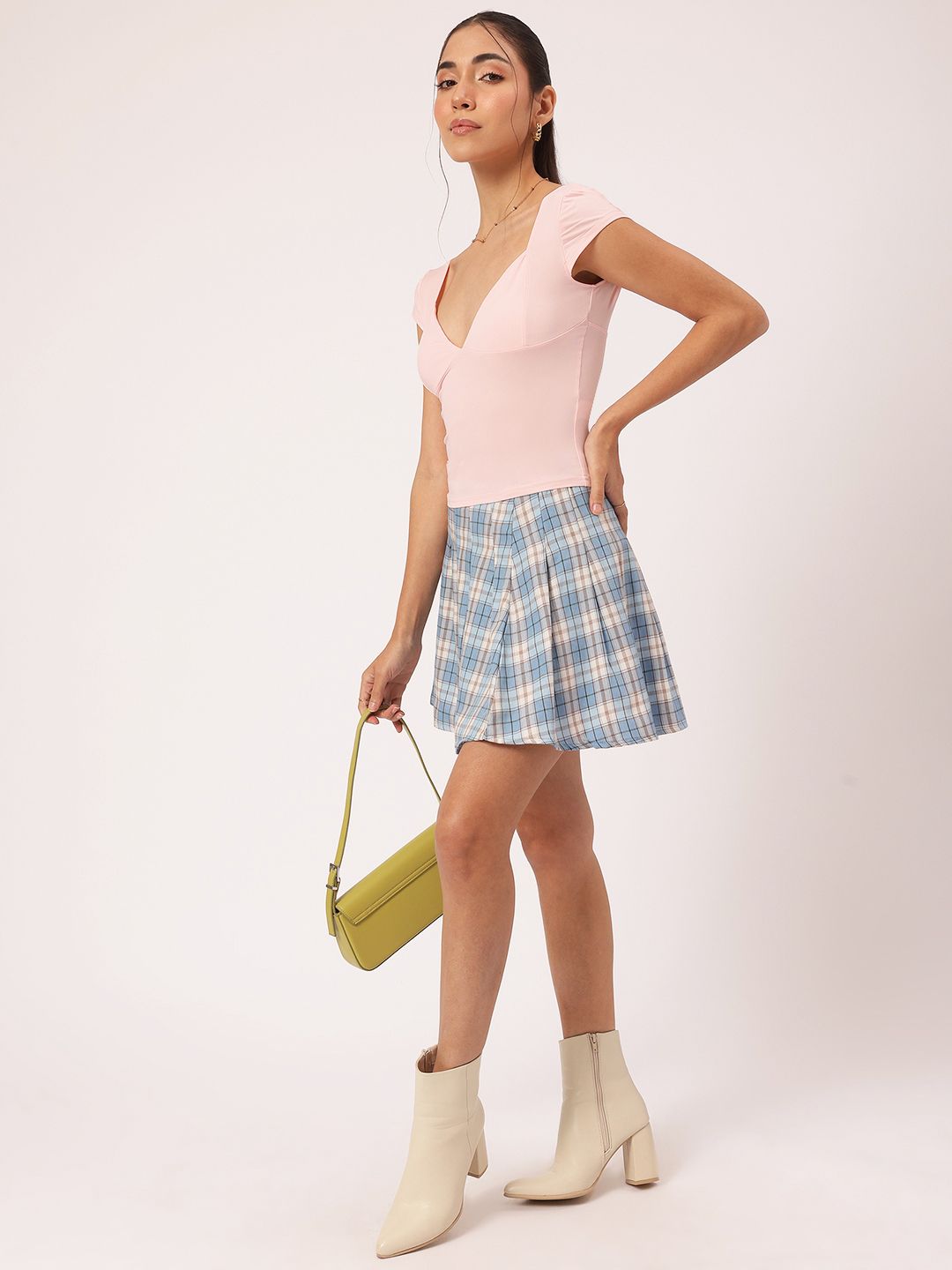 DressBerry Sickly Sweet Sweetheart Neck Fitted Top