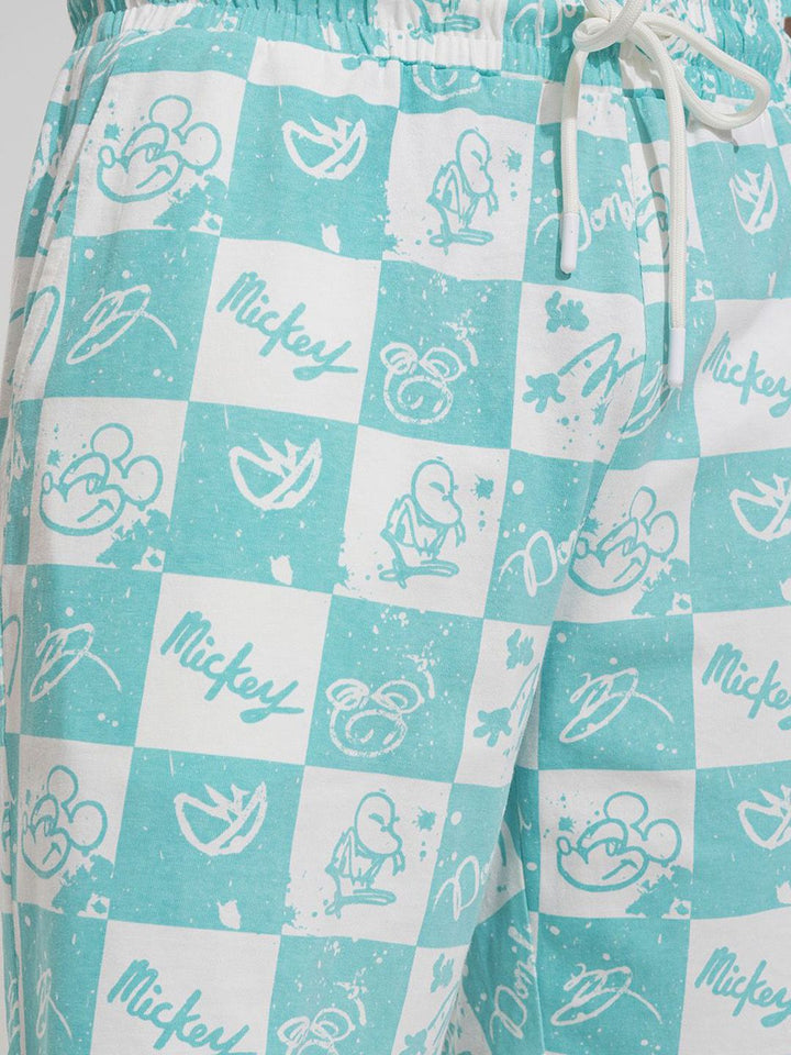 HIGHLANDER Men Humour and Comic Printed Mickey Mouse Loose Fit High-Rise Shorts
