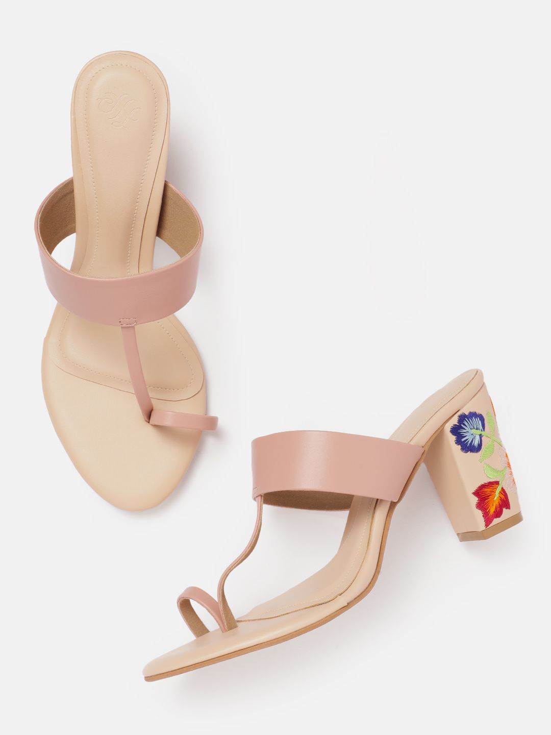 House of Pataudi Open Toe Block Heels