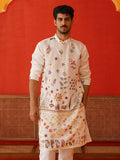 Jompers Floral bersulam Chikankari Straight Kurta