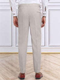 KLOTTHE Men Cotton Rich Slim Fit Formal Trousers