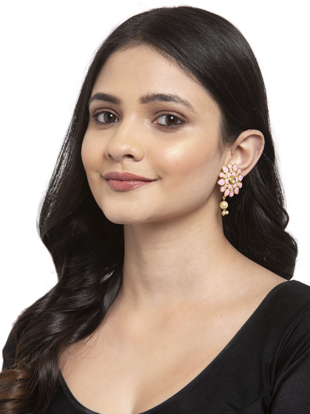 Anting-anting Drop Kontemporari Anouk Saduran Emas