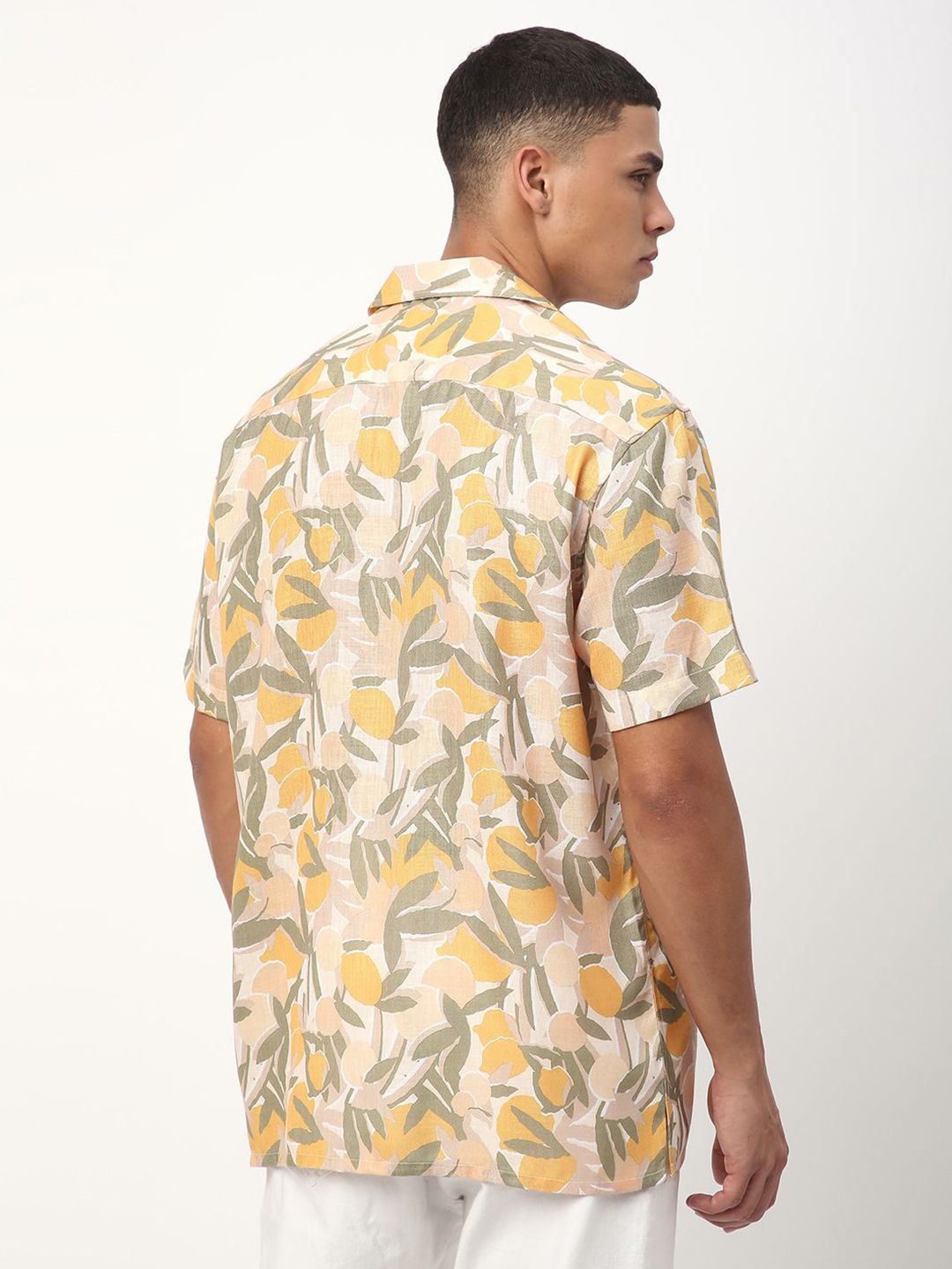 VASTRADO Men Classic Floral Opaque Printed Pure Cotton Casual Shirt