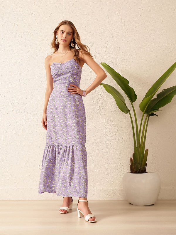 STREET 9  Women Floral Printed Drop-Waist Dress