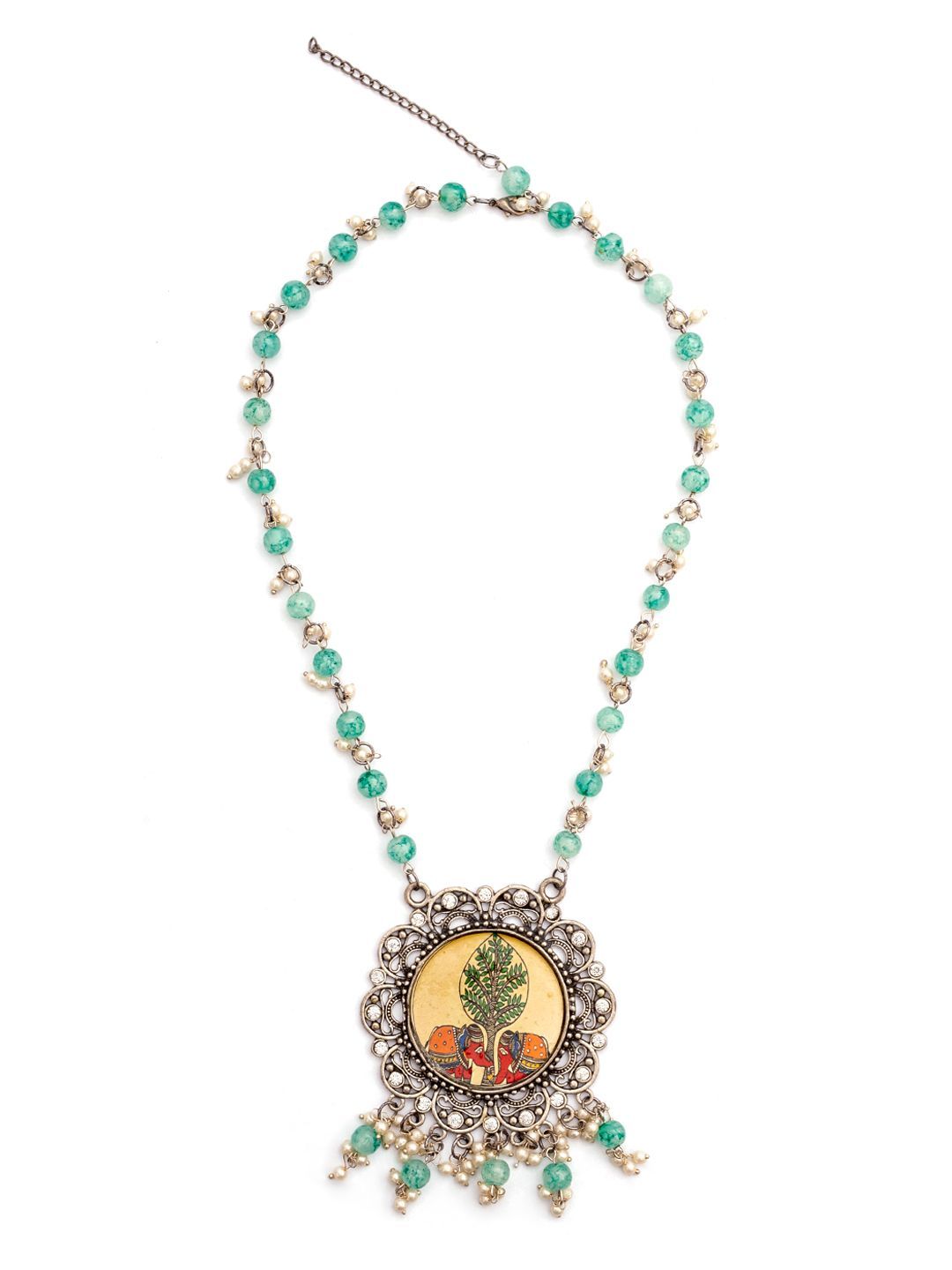 PANASH Silver-Plated Handcrafted Necklace