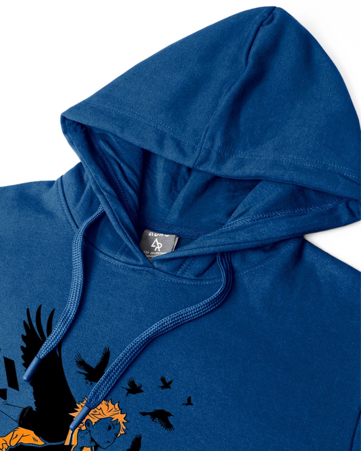 ADRO Lelaki Cotton Printed Hooded Sweatshirt