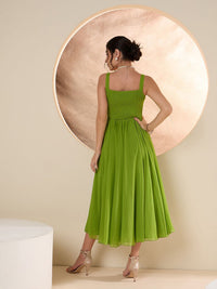 Antheaa Chiffon Embellished Maxi Dress