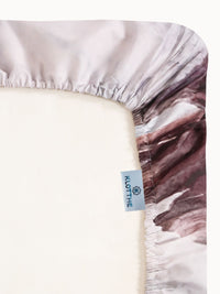 KLOTTHE Grey Floral Printed Dilengkapi 300 TC King Bedsheet Dengan 2 Sarung Bantal