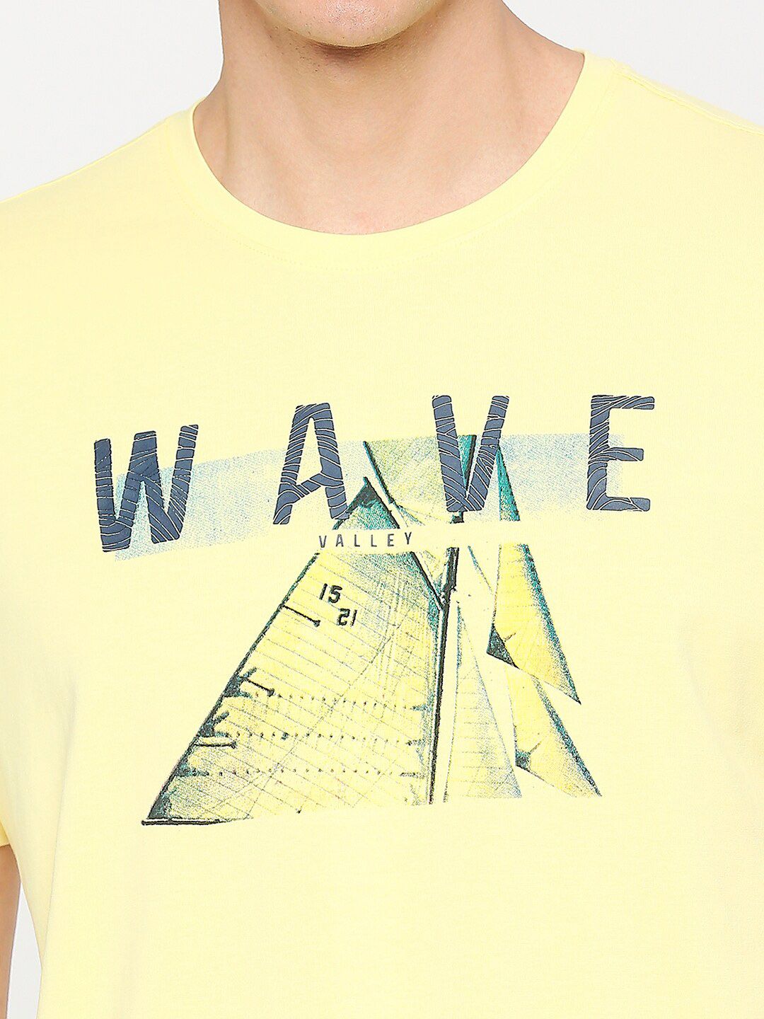 SPYKAR Typography Printed Cotton Slim Fit T-shirt