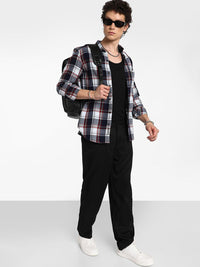 Campus Sutra Men Comfort Spread Collar Tartan Checked Cotton Casual Shirt