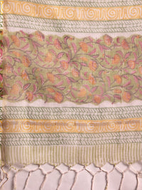Libas Floral Printed Pure Cotton Straight Kurta with Palazzo & Dupatta