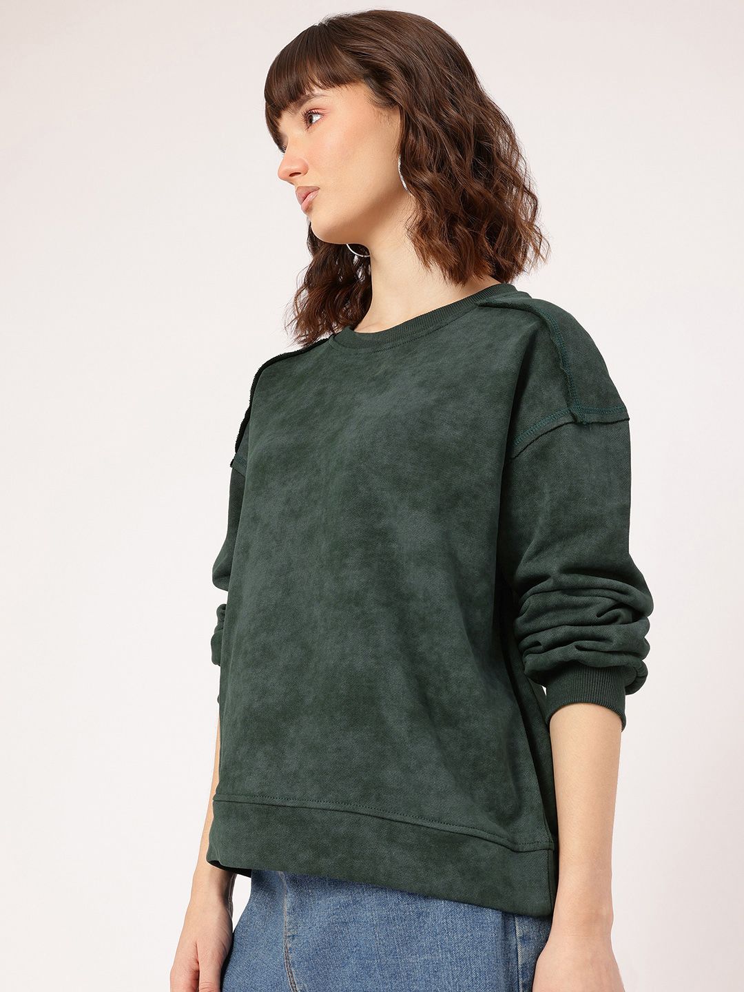 DressBerry Urban Utility Pure Cotton Dyed Sweatshirt