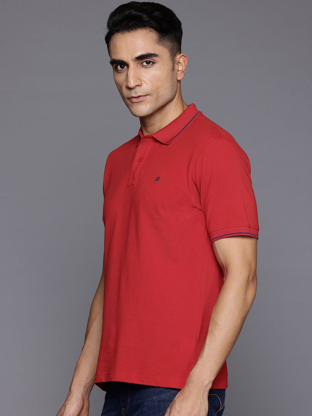 Raymond Modern Fit Pure Cotton Polo Collar T-shirt