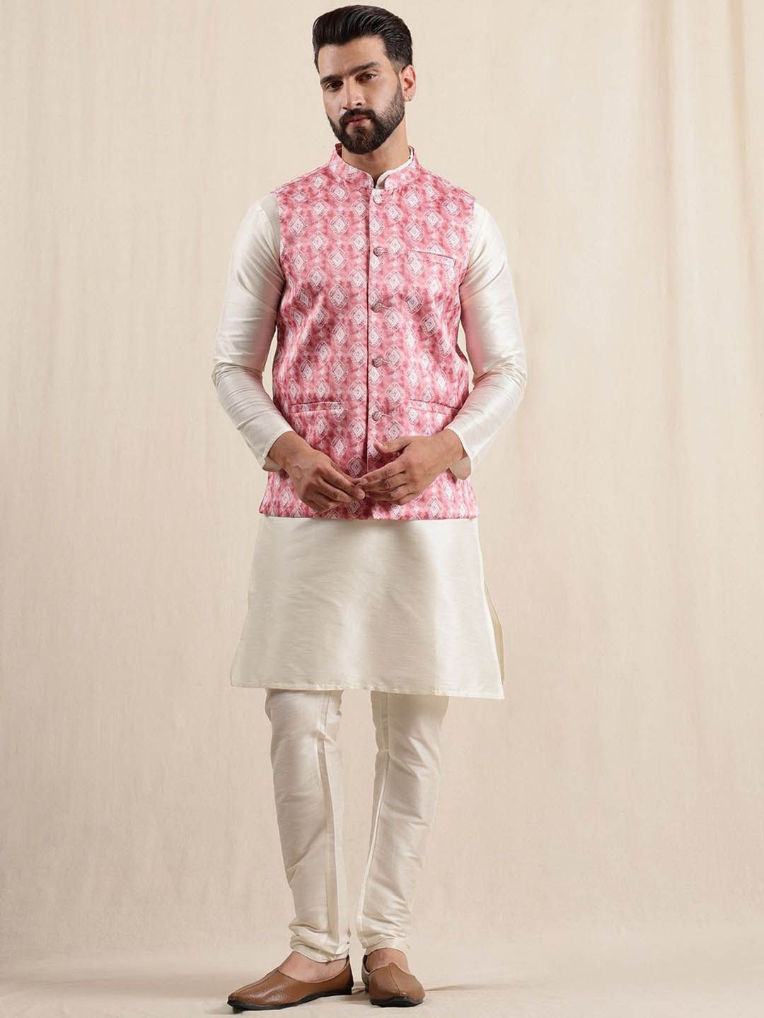Anouk Men Printed Regular Kurta with Pyjamas