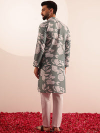 Anouk Men Floral Printed Regular Kurta with Pyjamas