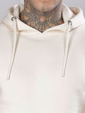 ADRO Men Solid Hood Cotton Pullover Sweatshirt