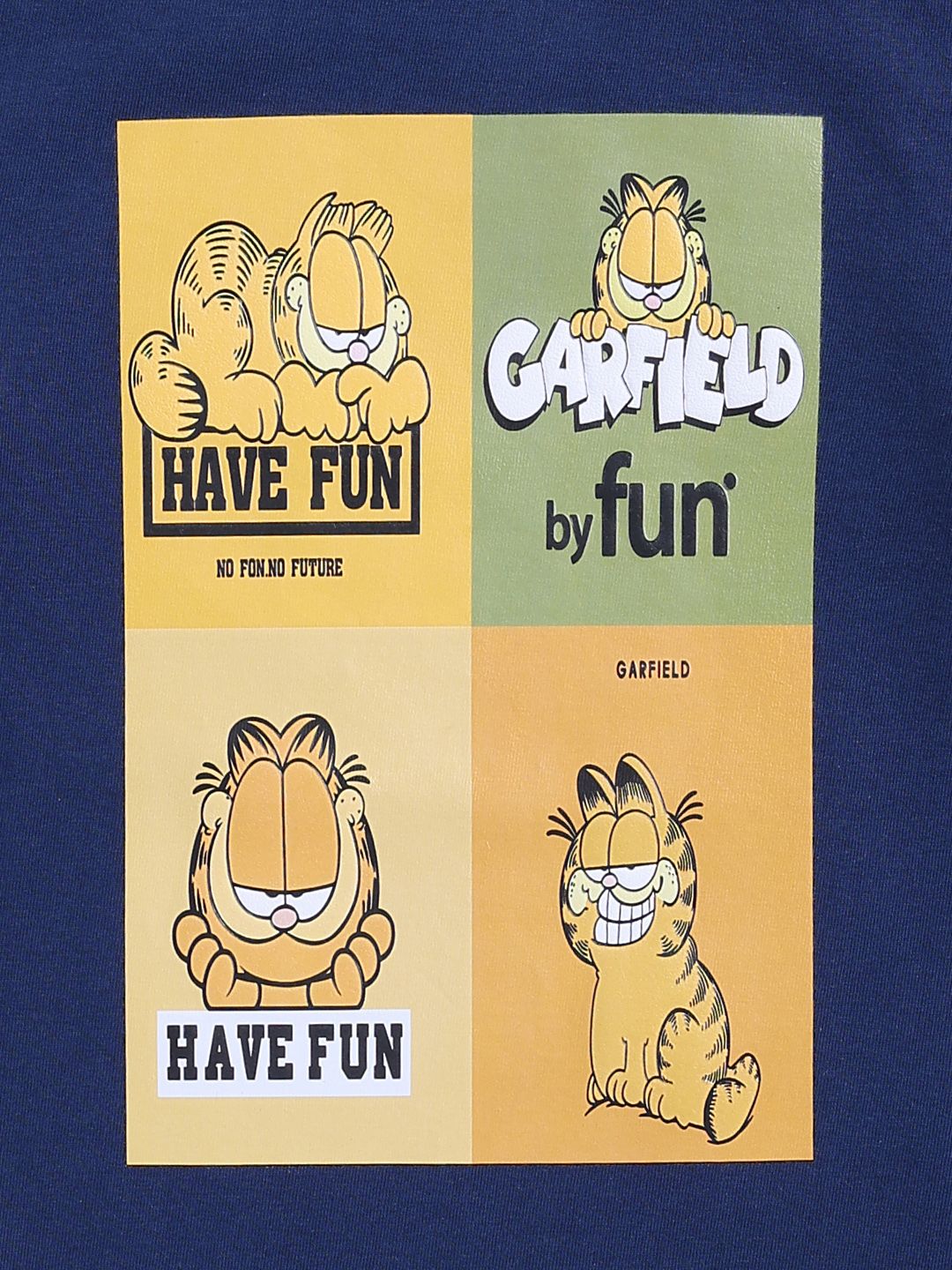 Happy Faces Boys Garfield Printed Pure Cotton T-shirt