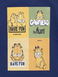 Happy Faces Boys Garfield Printed Pure Cotton T-shirt