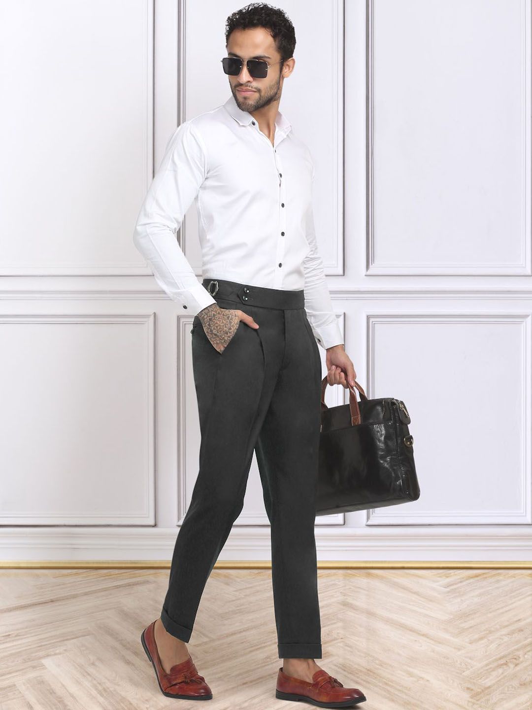 KLOTTHE Men's Slim Fit Gurkha pants