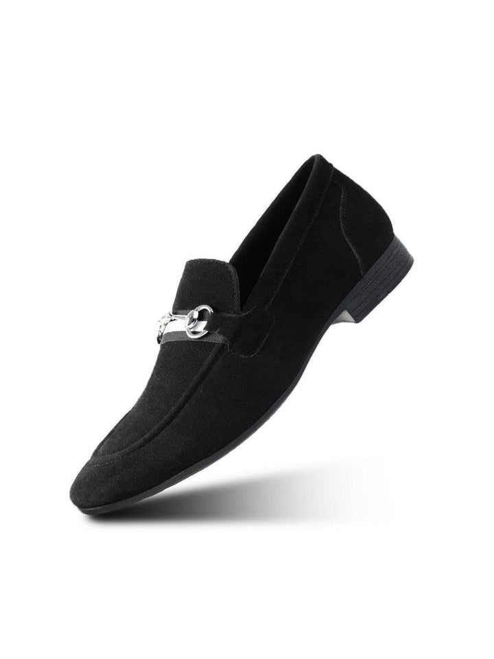 MONKSTORY Vintage Men Round Toe Horsebit Loafers