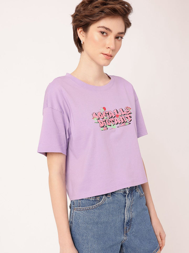DressBerry City Cool Printed Boxy T-shirt